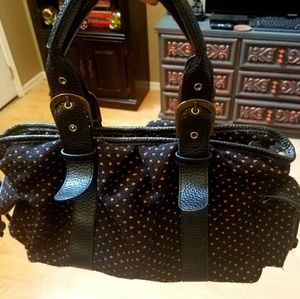French Connection Orange & Black Authentic Purse